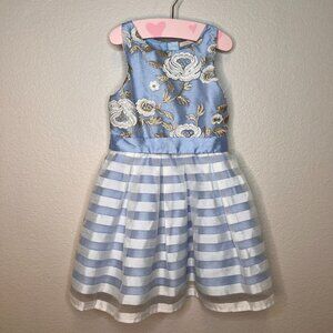 Petit Cherie formal dress for girls embroidered flowers size 4T